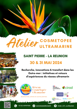 Affiche Atelier Cosmétopée La Réunion mai 2024